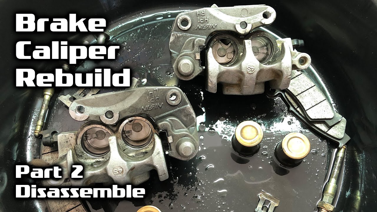 Dual Piston Brake Caliper Remove Pistons, DisAssembly, and Rebuild