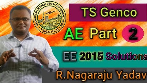 Lecture = 2 TS Genco AE - 2015 - EE Solutions