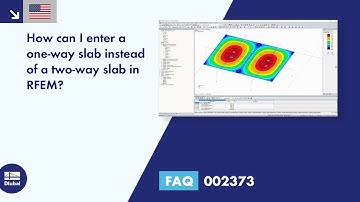 FAQ 002373 | How can I enter a one-way slab instead of a two-way slab in RFEM?