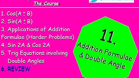 11.6 Double Angle & Addition Formulae 6. REVIEW - Higher Maths Lessons - @MrThomasMaths SQA