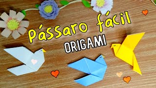Como fazer Pássaro de Papel   Origami