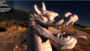 Spark: Real-Time Path Tracing / Stanford Dragon + Depth of Field