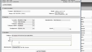 Help Desk End User Ticket Submission