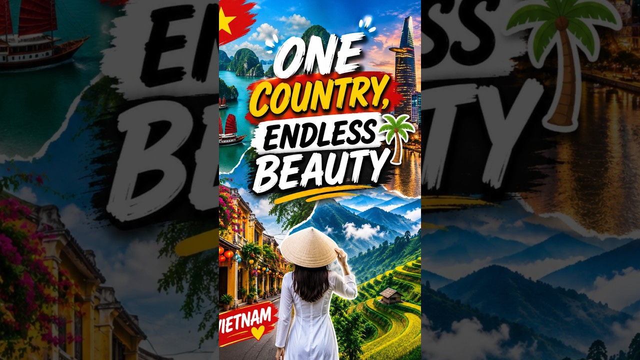 Vietnam vibes 🇻🇳✨ Explore hidden beauty, food & beaches with Solt Tours and Travels ✈️🌴 #viralvideo