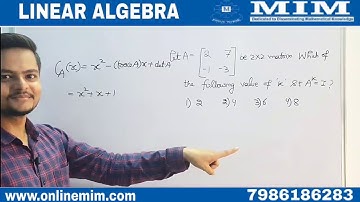 3 Linear algebra  Problem of the day3rd question