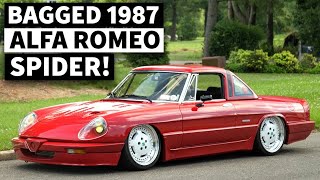 Slammed Alfa Romeo Spider, On Jeep Wheels?? Rescued From a New York Dealership Lot