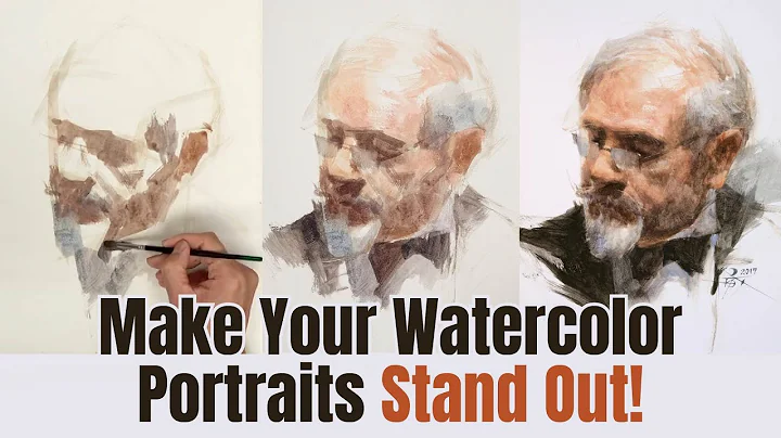 Chien Chung-Wei Makes Watercolor Portrait Painting EASY! (TIMELAPSE)