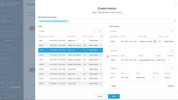 How to send an Invoice with the active payment link in the HotelFriend System