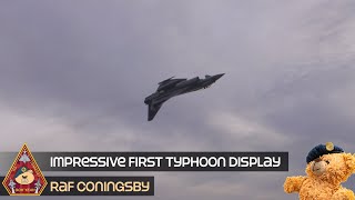 IMPRESSIVE FIRST TYPHOON DISPLAY AT RAF CONINGSBY 'TURBO' 2024 TYPHOON DISPLAY PILOT AT 1,500ft