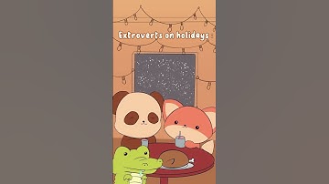 The enjoyment of introverts and extroverts about x’Mas is so different!   #cartoon #comedy