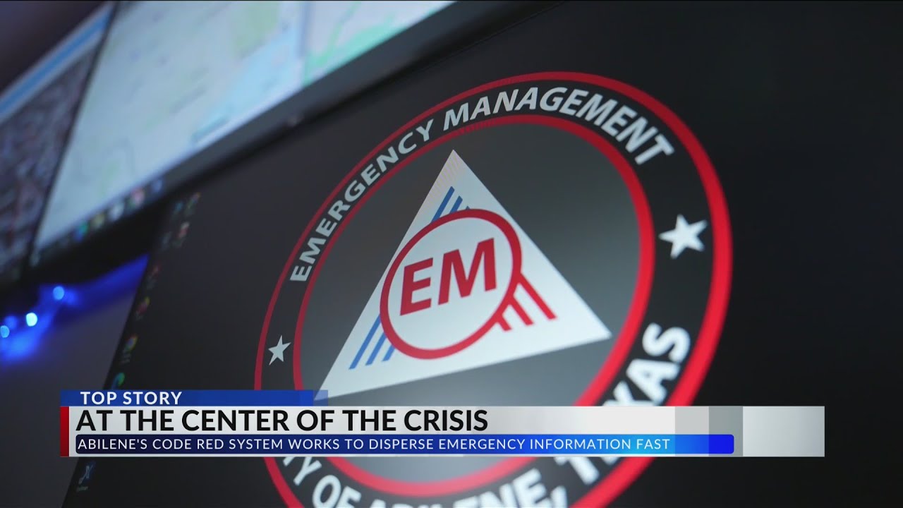Abilene's Code red alert system delivers disaster information at a ...