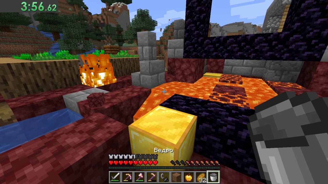 Minecraft RandomSeed Structures Netherite - World Record [8:46:70] - ‎
