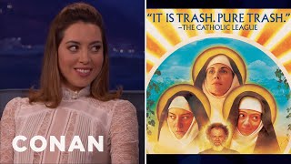 The Catholic League Condemned Aubrey Plaza’s New Movie | CONAN on TBS