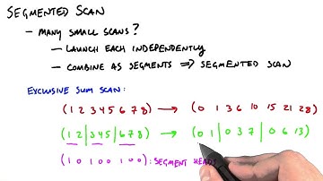 Segmented Scan - Intro to Parallel Programming