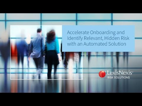 Leveraging the LexisNexis® Due Diligence Product Suite as an automated solution