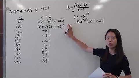 How to Calculate Sample Standard Deviation - BMCC(CUNY) MAT150/MAT150.5/MAT209