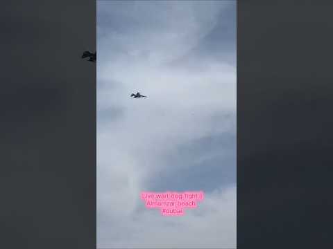 Video appears to show a UAE F-16 engaging an Iranian Shahed drone over Al Mamzar Beach in Dubai