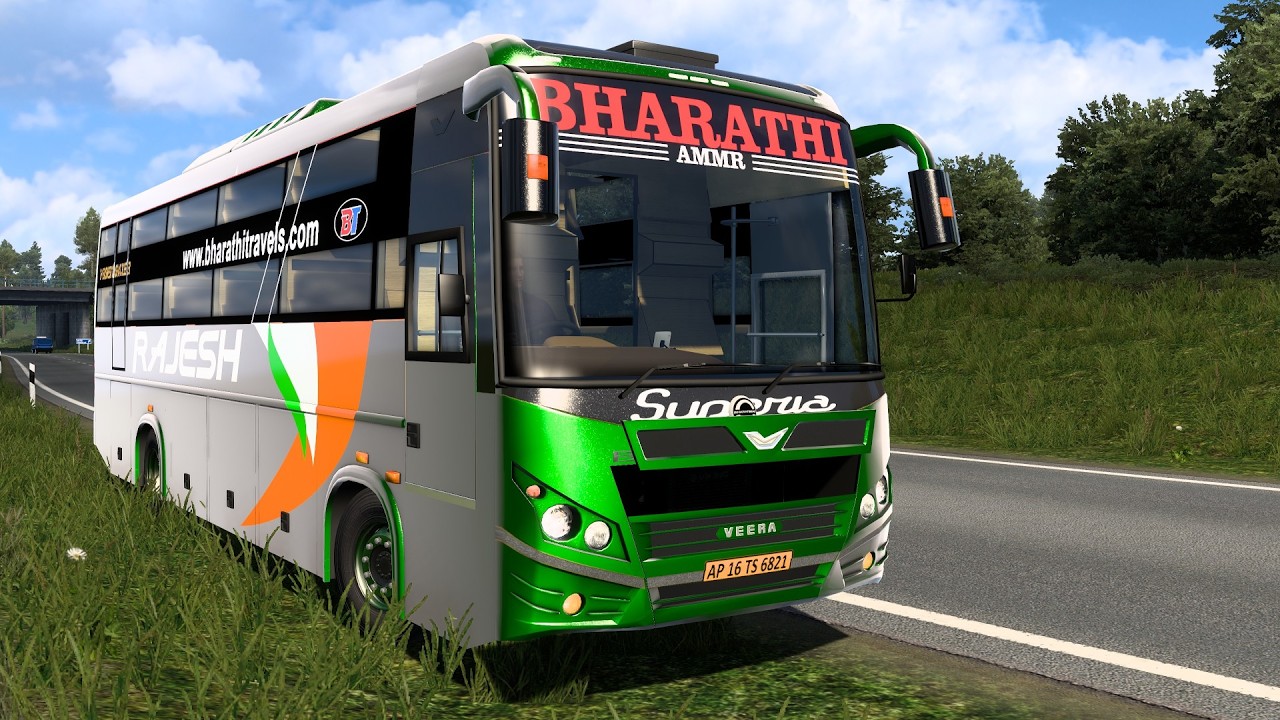 Morning Ride Indian Bus Euro Truck Simulator 2 #ets2 1.58