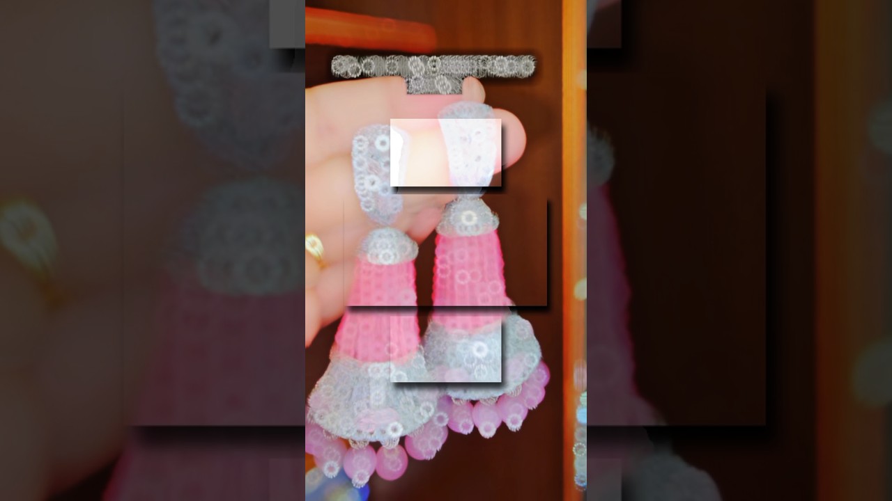 💞Gold तीनतल्ला jhumka design 