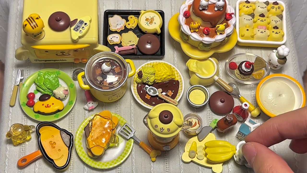 Re-ment リーメントPompompurin cooking (2025) - UNBOXING