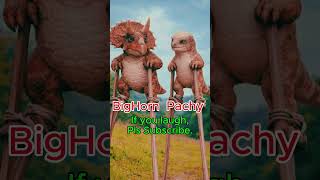 DynosBreakOut  #pachy #Dynopals #aihumor #bighorn #surreal #viral #meme #jurassicpark
