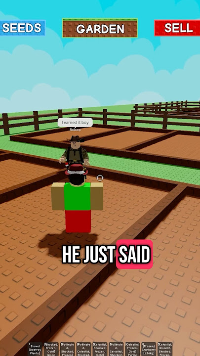 BETRAYING my teammate in Grow A Garden #roblox #robloxedit #robloxgames #growagarden
