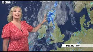 (HD) Carol Kirkwood BBC Weather presenter