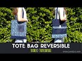 Como hacer un bolso Tote Bag Reversible  | Tutorial DIY de Jan et Jul