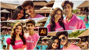 Viral Couple Swimming Pool Ai Photo Editing I How To Make Bing Image Creator I Bing Image Creator