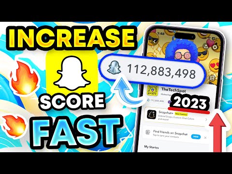 Видео: Increase Snapchat Score FAST 2023 (112,000,000+ SNAP SCORE) iPhone (iOS) / Android - EASY 100% WORKS