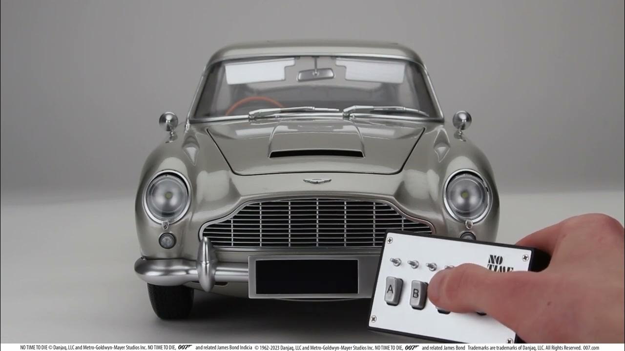 James Bond NO TIME TO DIE Aston Martin DB5 18 Digital License Plate Function YouTube
