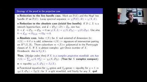 Claire Voisin | K-theory and characteristic classes in topology and complex geometry