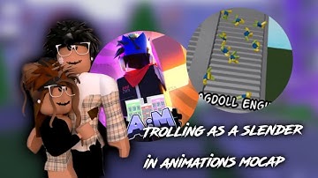 trolling as a slender in animations mocap+ragdoll🏃‍♀️