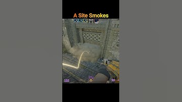 A Site Smokes from Single Position on Ancient#cs2 #smoke #ancient #shorts