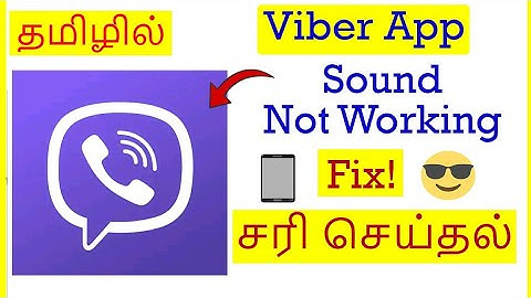 How to Fix Sound  Not Working Problem in Viber Tamil | VividTech