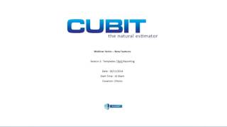 Cubit Webinar Series   Templates BoQ Reporting