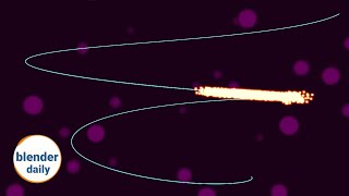 Spiraling up: Sample Curve Node | blender geonodes fields daily, tip 33
