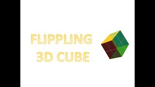 CSS tricks. Flipping 3D Cube. Magic CSS.