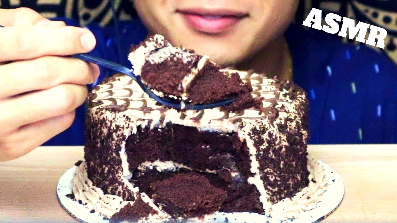 ASMR Mocha Chocolate Cake | Big Bite NO TALKING Mukbang | Soft Eating ...