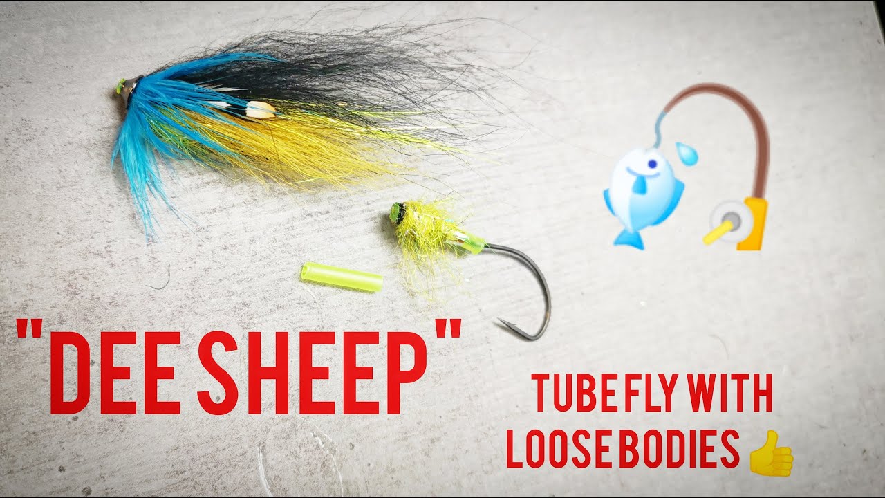 Dee Sheep Tube fly with loose bodies, fly tying tutorial. 