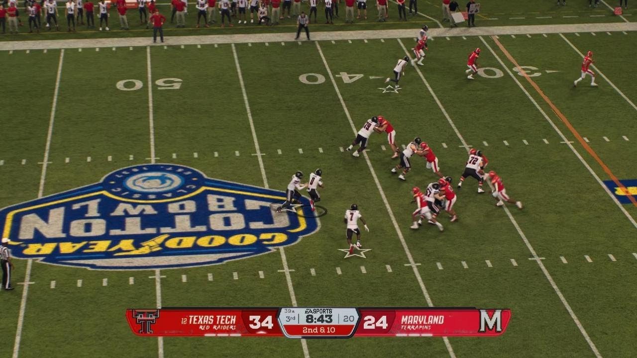 1976 CFB Playoffs Cotton Bowl, Texas Tech против Maryland, 2-я половина полуфинала