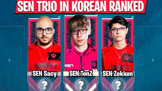 SEN TenZ, SEN Zekken & SEN Sacy From KOREA Playing Against KOREAN'S Radiant Immortal Rank | VALORANT