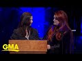Naomi Judd's daughters tearfully accept Country Music Hall of Fame honor l GMA