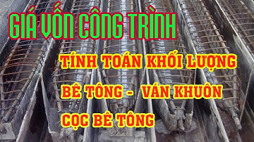 Cách tính toán bê tông, ván khuôn cấu kiện cọc BTCT : Giá vốn công trình (project cost price)
