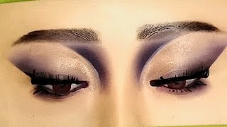 Eye makeup |blue & Black eye makeup |Shiny eye makeup |eyeshadow |makeup |Dramatic eyeshadow