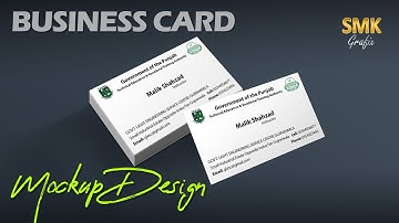 Business Card Mockup Design Photoshop Urdu/Hindi