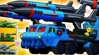 Unstoppable Missile Truck Vs Nuclear Tank Army Epic Cartoon Battle