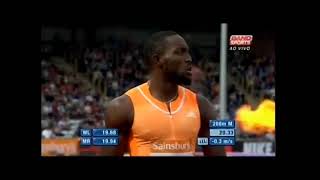 2014 Birmingham 100m  -1.9w 10.08 Kemar Bailey-Cole  200m -0.3w  20.33  Nickel Ashmeade 24.8.14