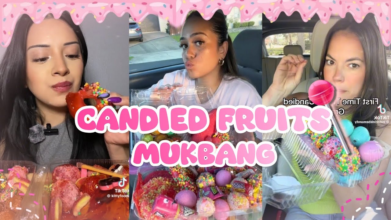 CANDIED FRUITS MUKBANG COMPILATION!!!🍓🍭