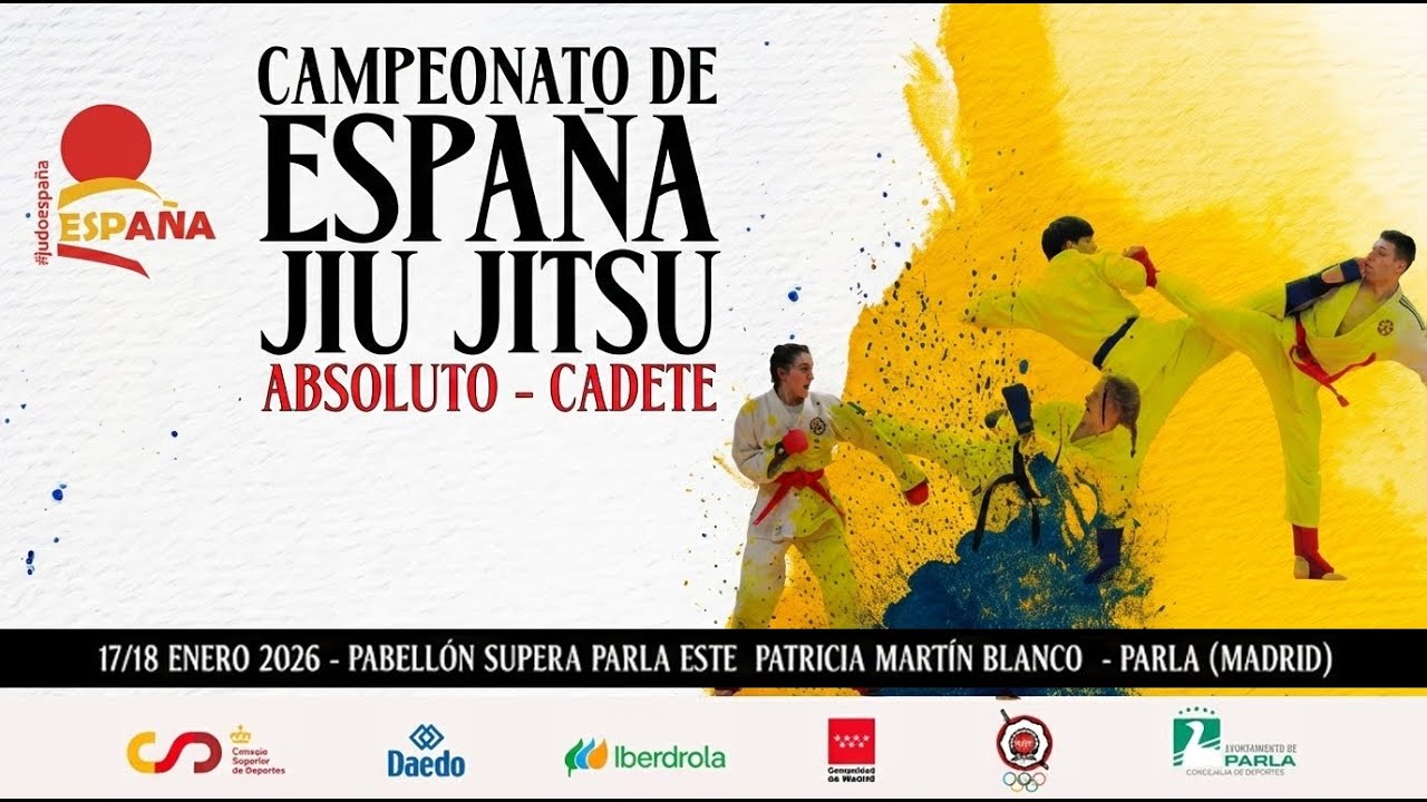 Campeonato de España Absoluto de Jiu-Jitsu 2026 - Sábado 17/01/26 - TATAMI 1